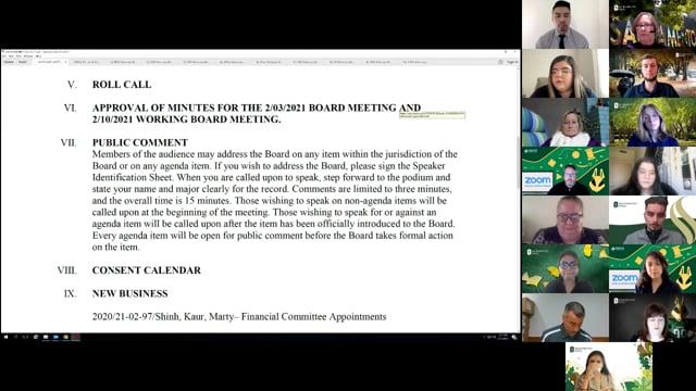 ASI Board Meeting 02-18-2021